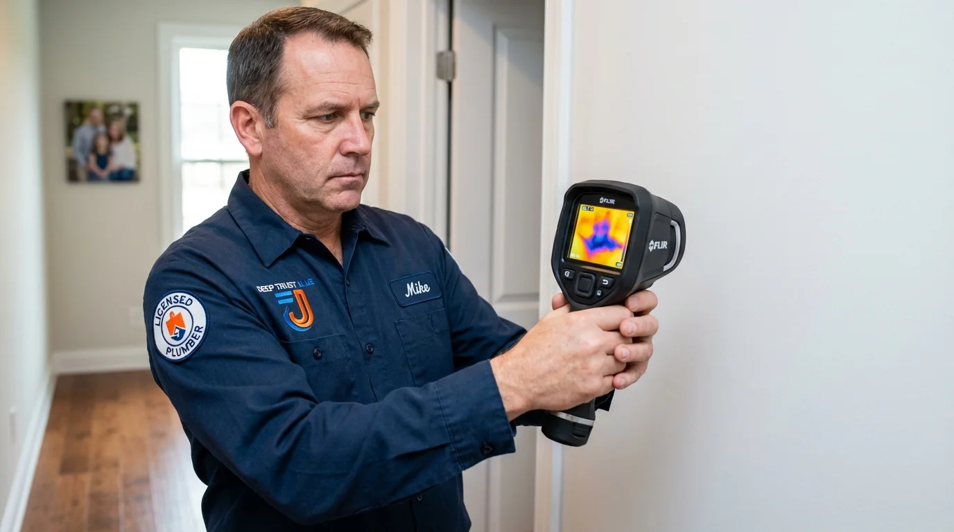 Thermal imaging leak detection by Johns Plumbing LLC in Patterson